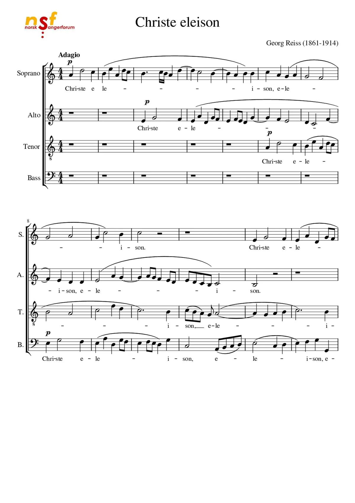 Christe Eleison - Page 1