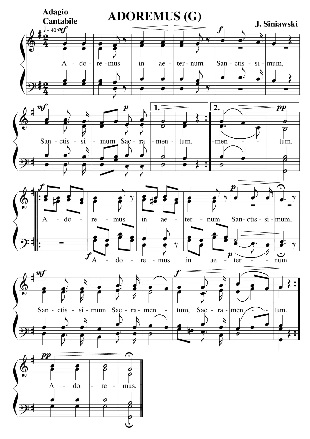 Adoremus - Page 1