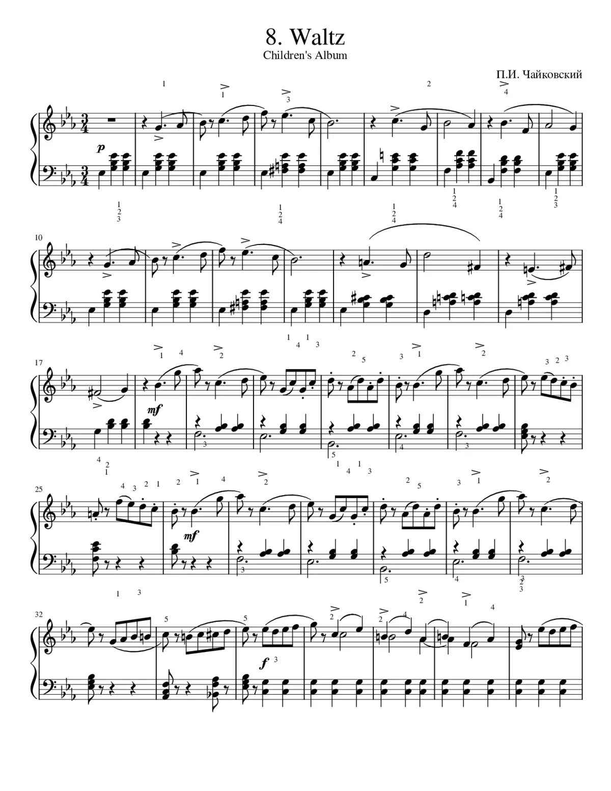 Children's Album Op.39 - Page 1