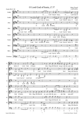 O Lord God of hosts, Z 37