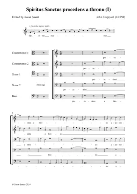 Spiritus Sanctus procedens (1st setting)