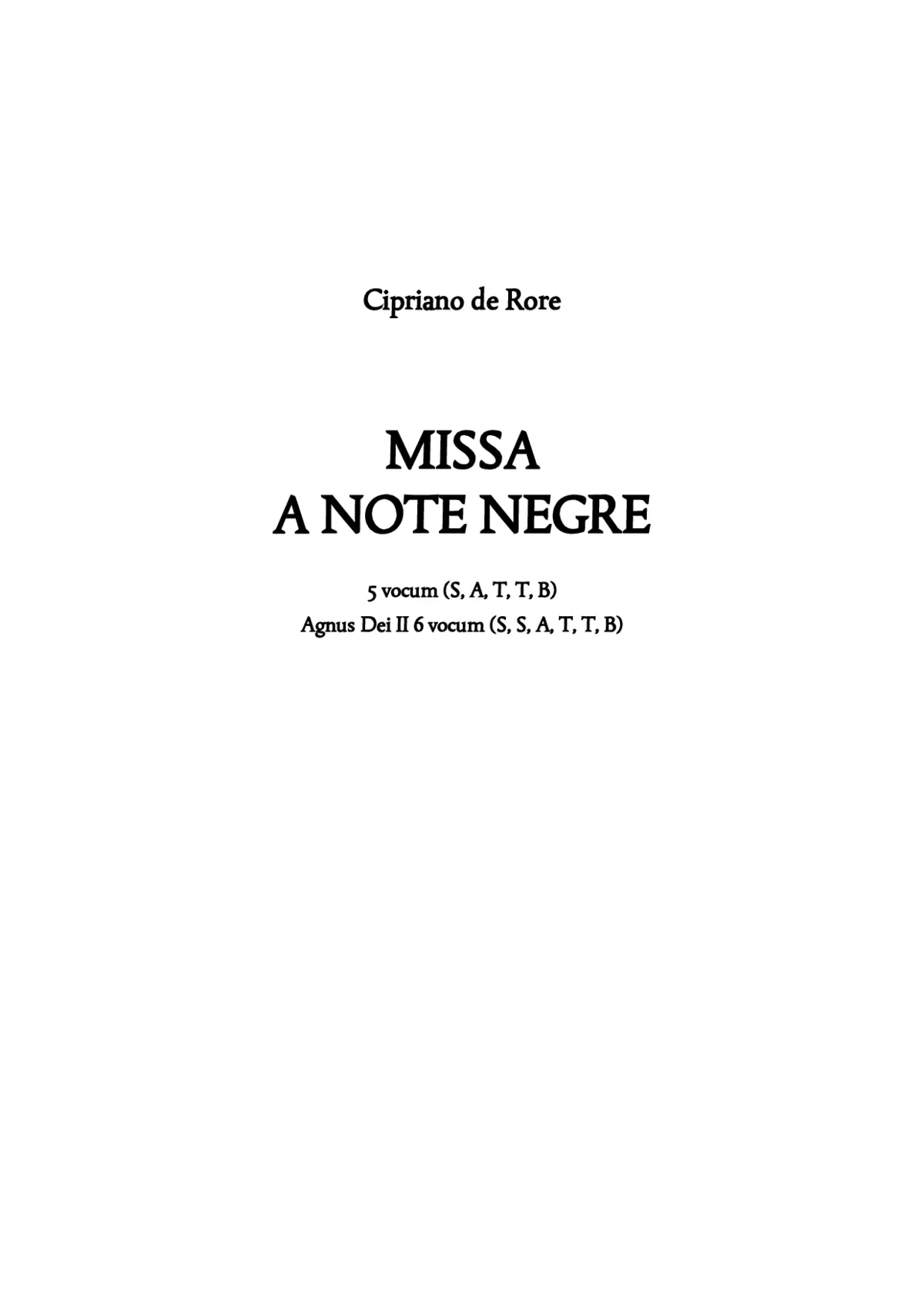 Missa a note negre - Page 1
