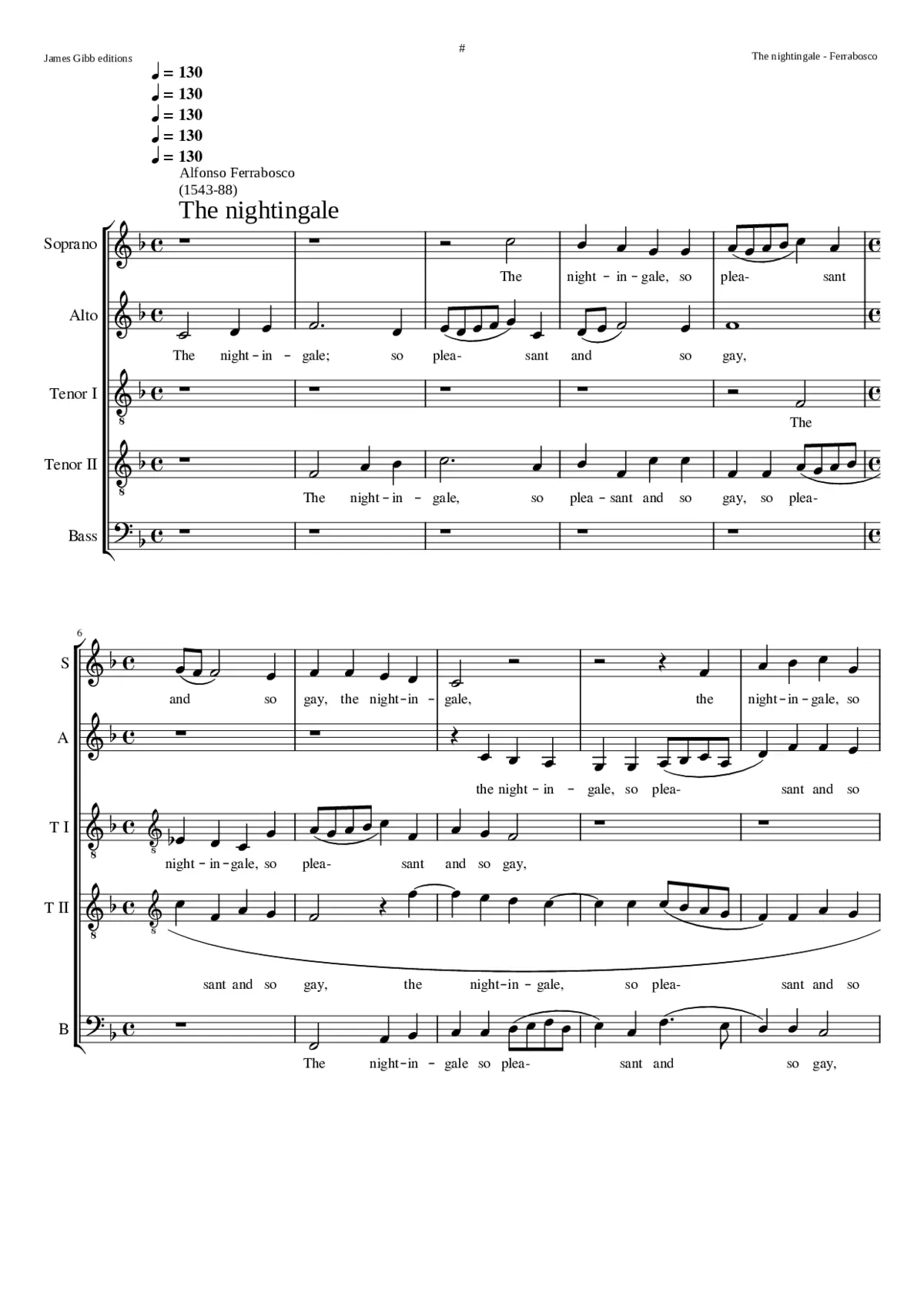 The Nightingale so pleasant and so gay / Le Rossignol plaisant et gratieux - Page 1