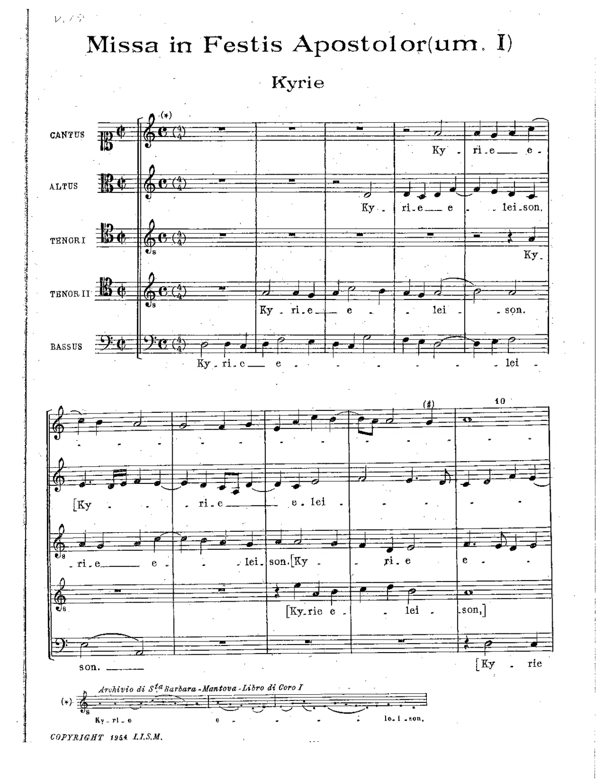 Missa in festis apostolorum - Page 1