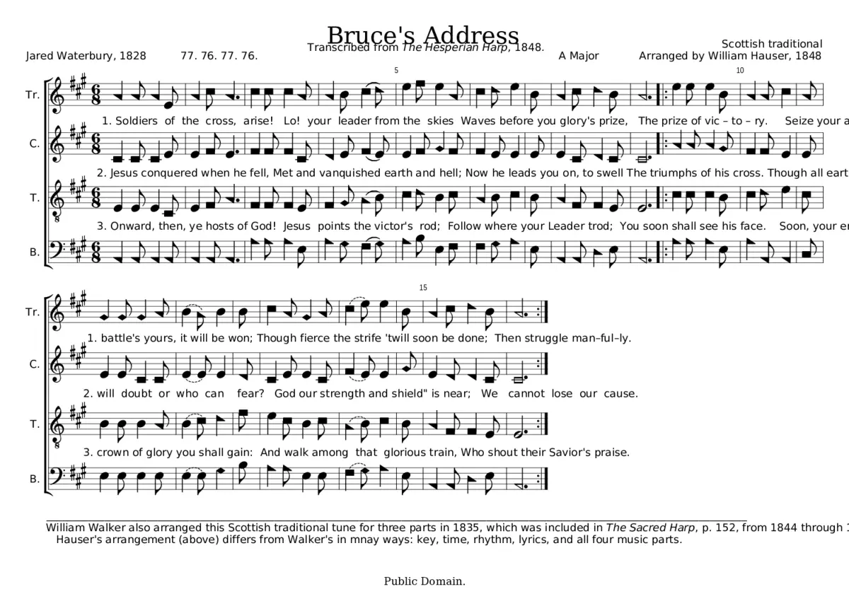Bruce's Address - Page 1