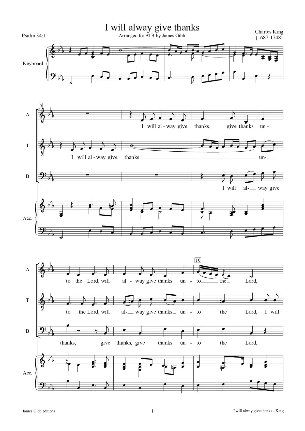 I will alway give thanks - Page 1