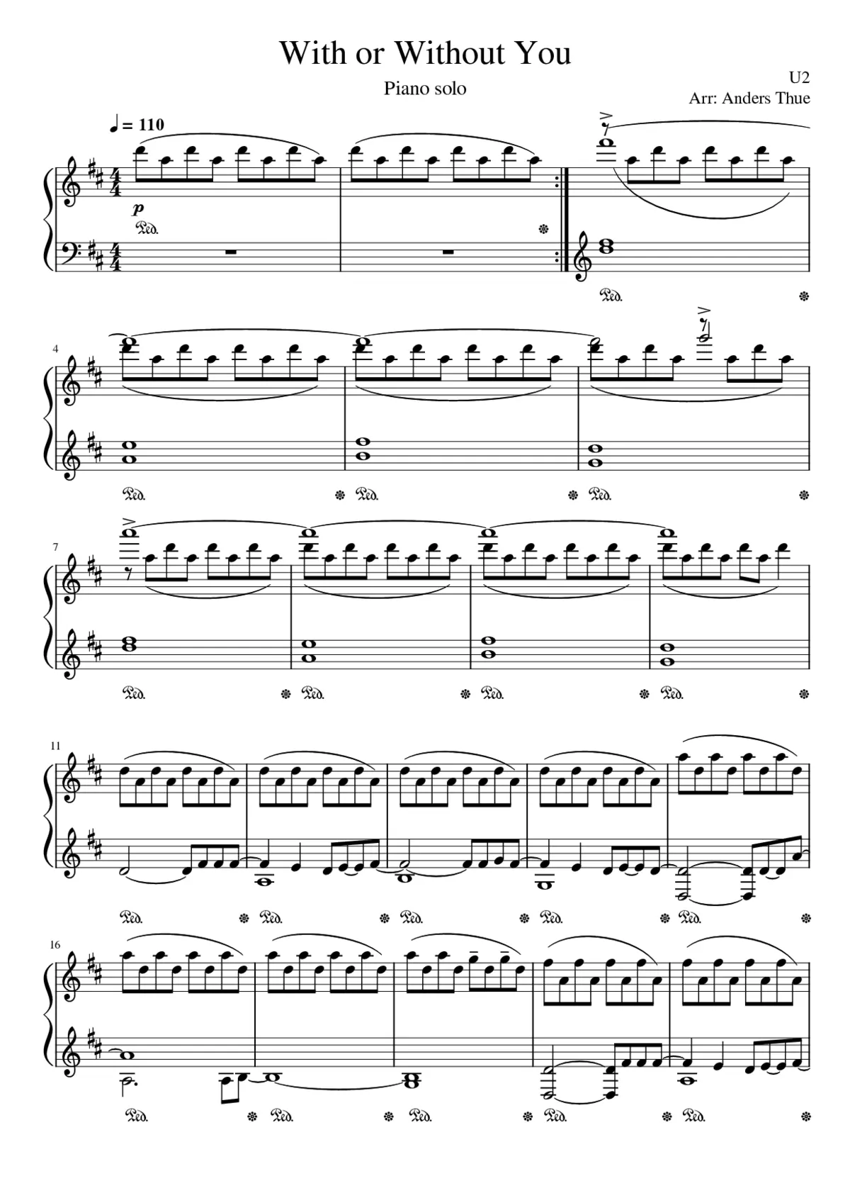 with or without you - Page 1