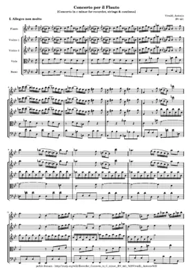 Recorder Concerto in C minor