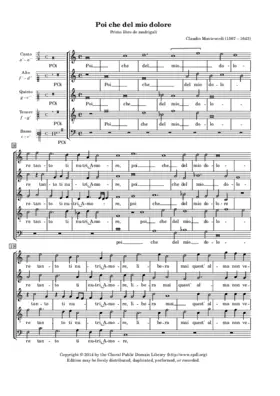 Poi che del mio dolore