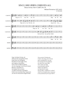 Singt, ihr lieben Christen all