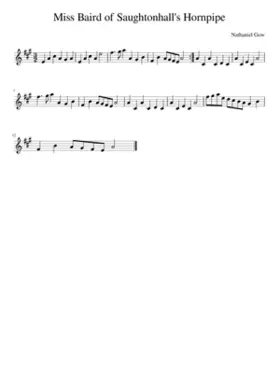 Miss Baird of Saughtonhall's Hornpipe