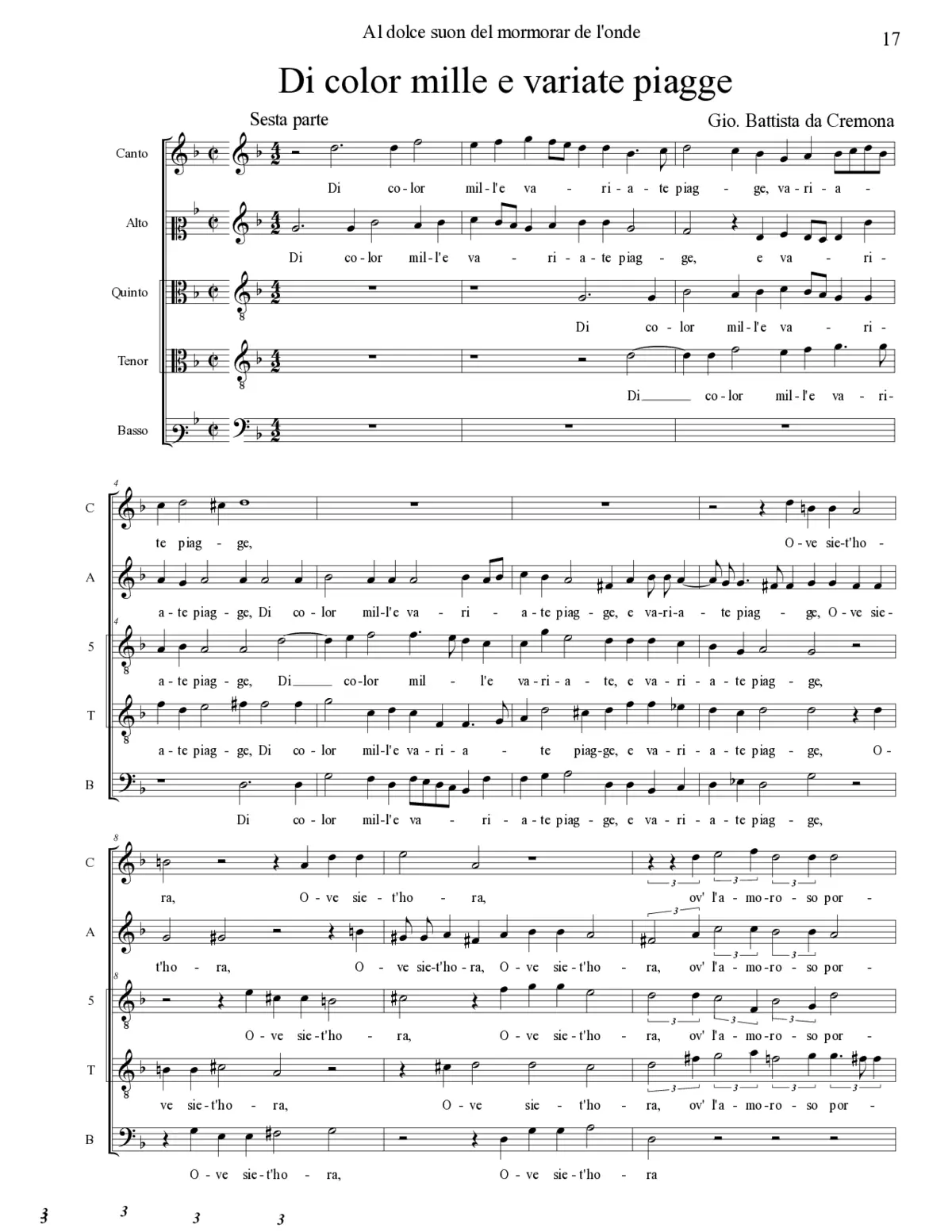 Di color mille e variate piagge - Page 1