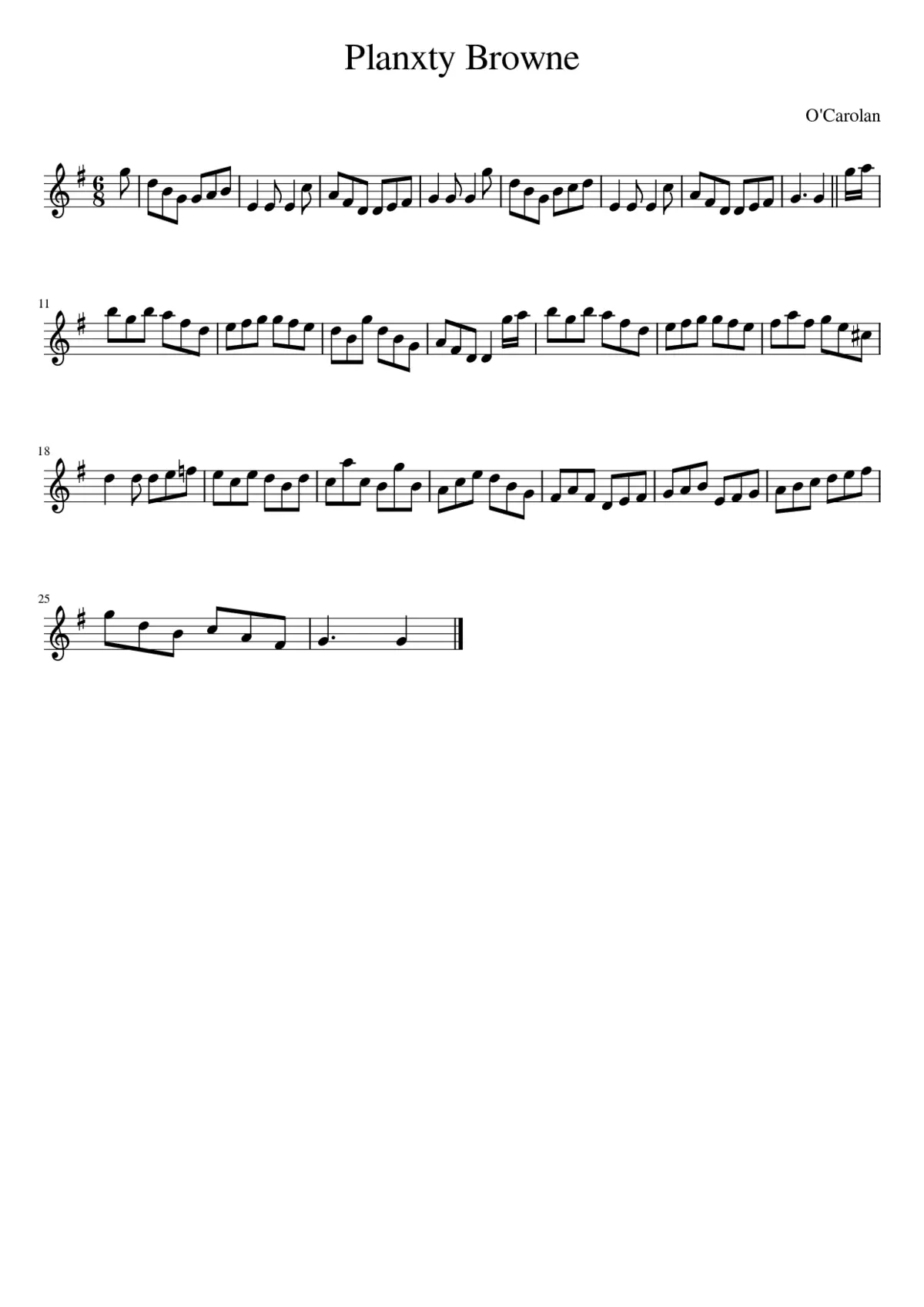 Planxty Browne - Page 1