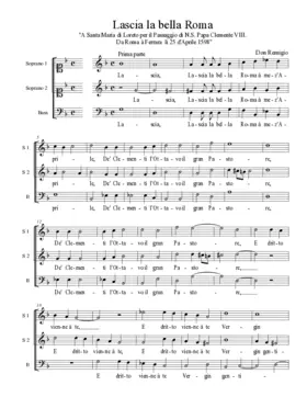 Lascia la bella Roma