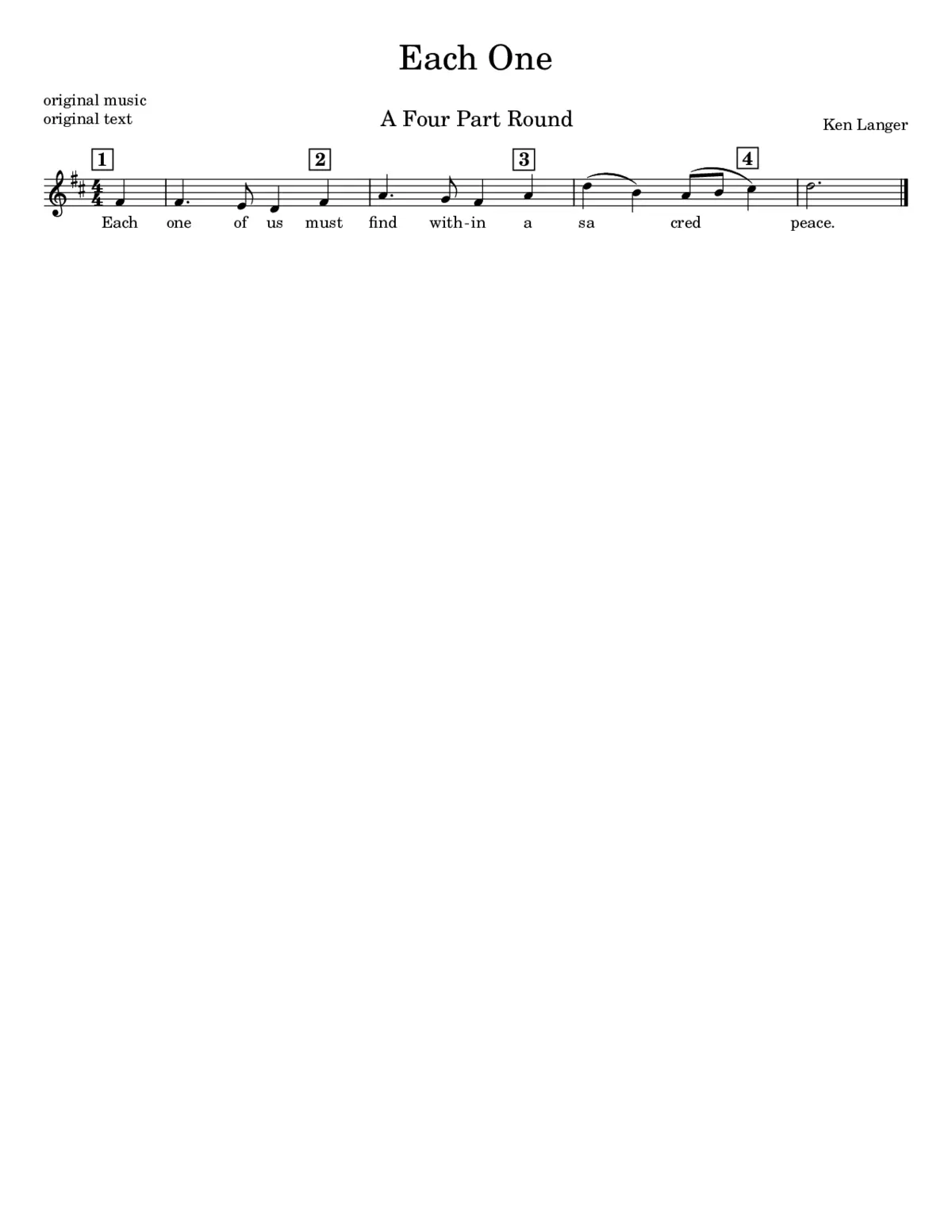 Each One - Page 1