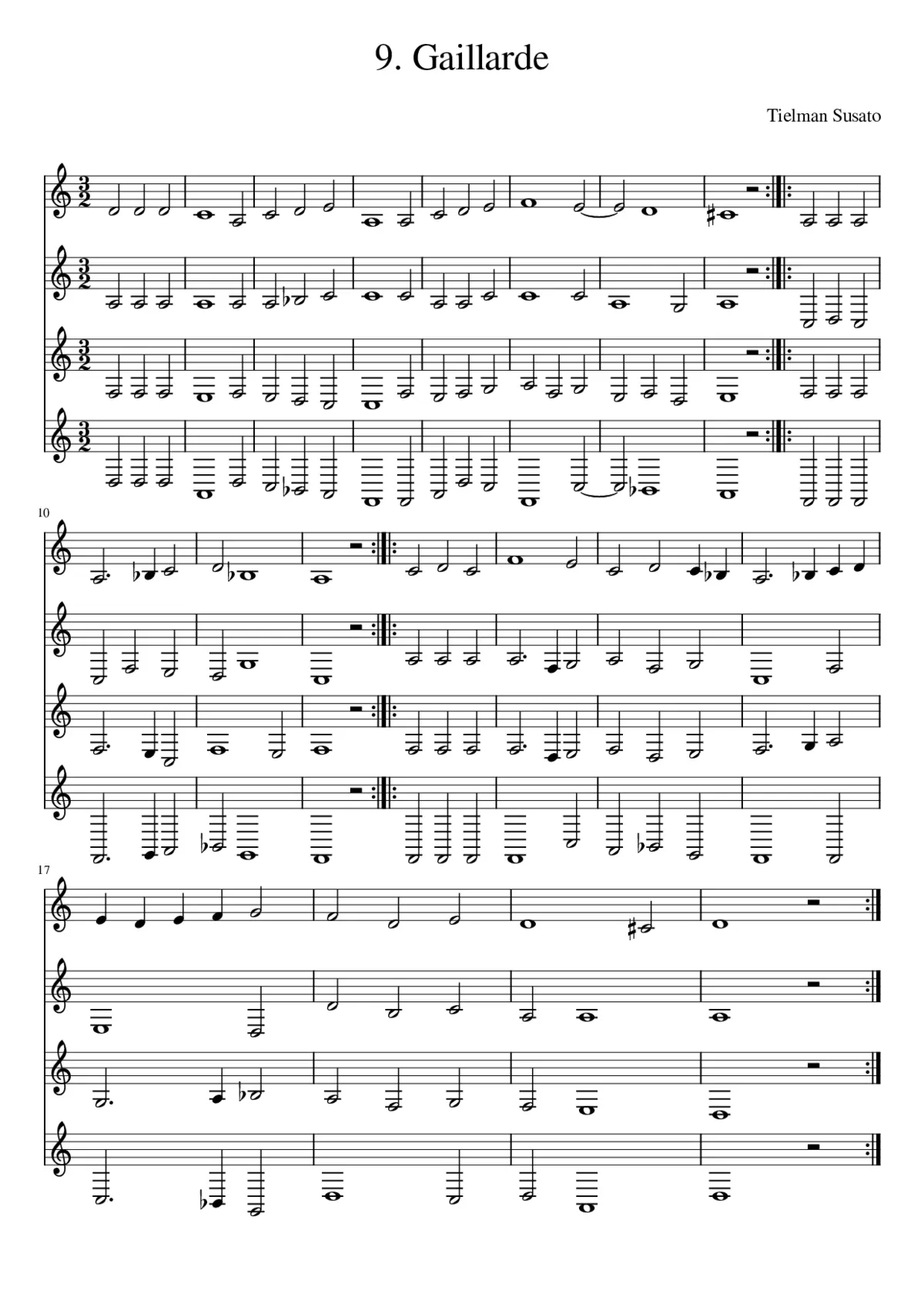 9. Gaillarde - Page 1