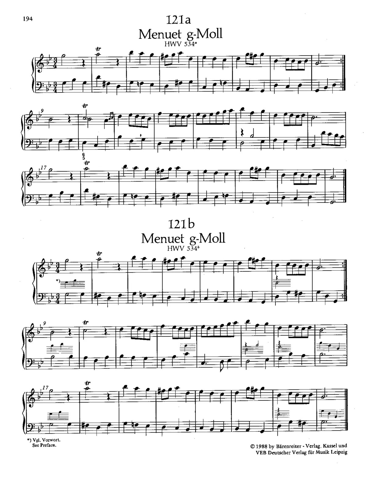 Minuet in G minor - Page 1