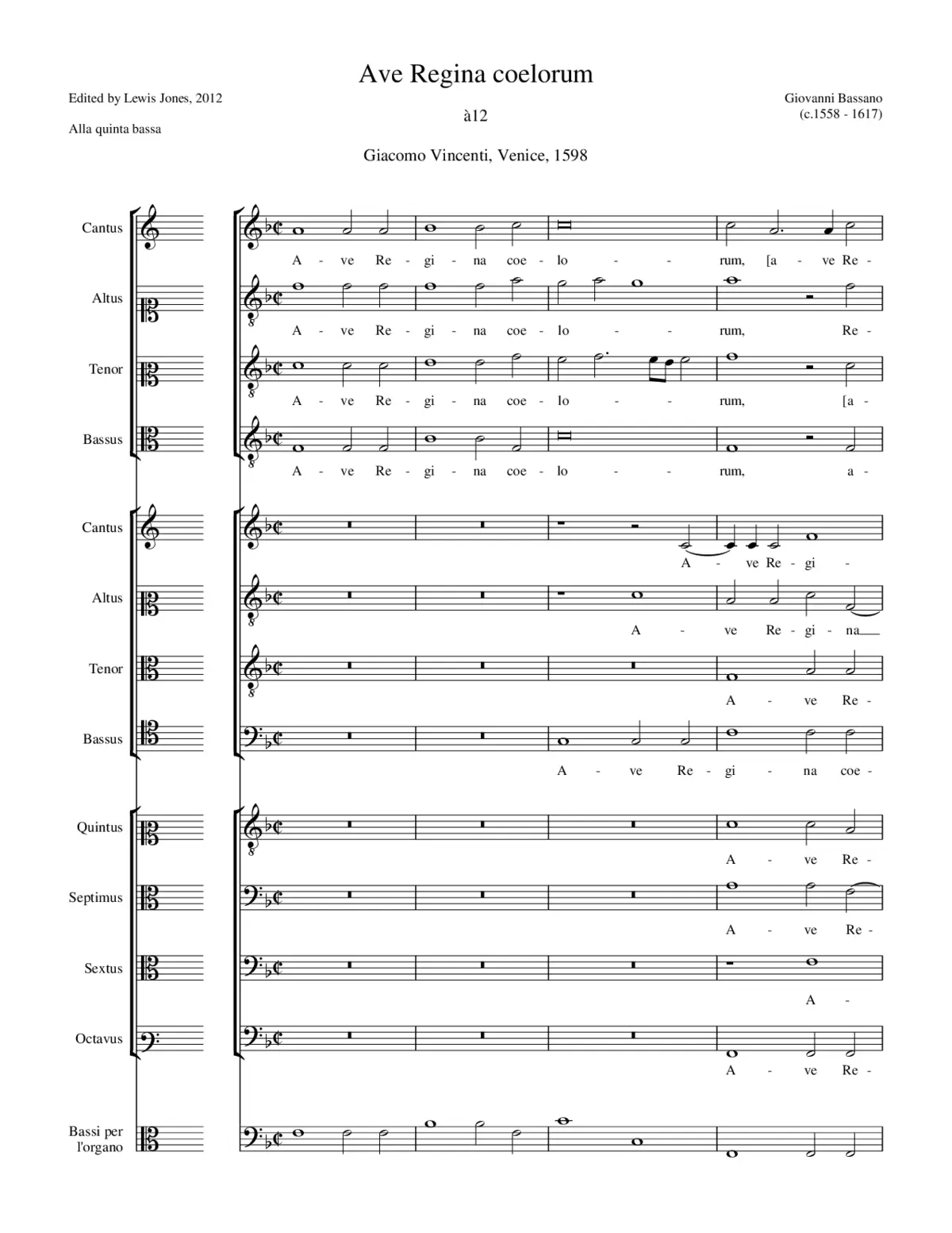 Ave Regina a 12 - Page 1