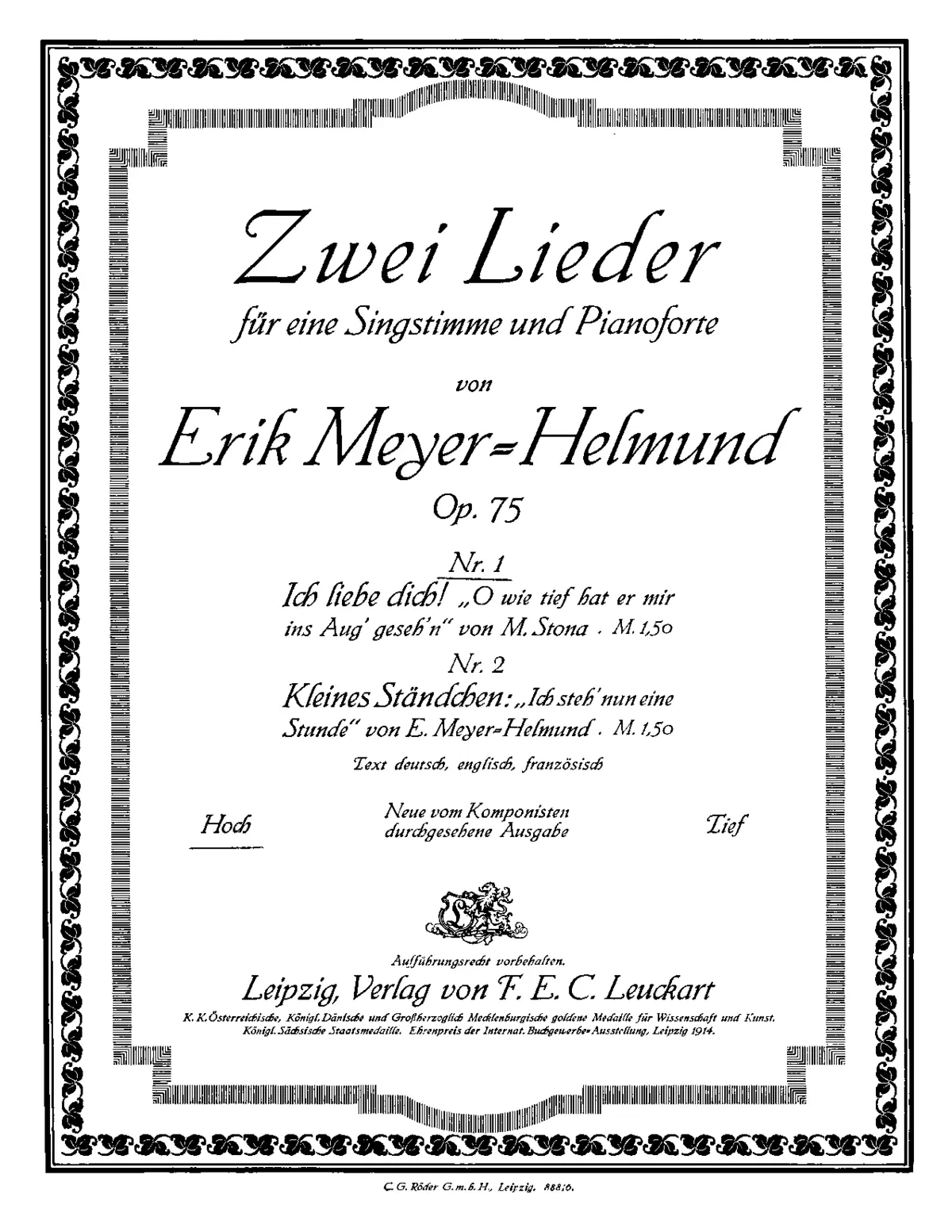 2 Lieder - Page 1