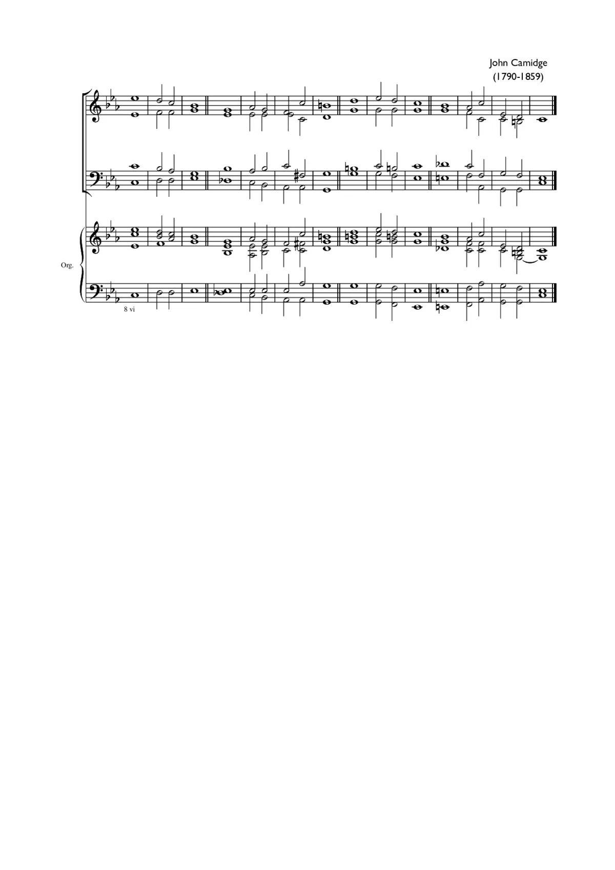 Double chant in C minor - Page 1