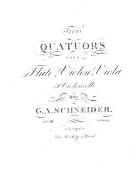 3 Quartets for Flute and Strings