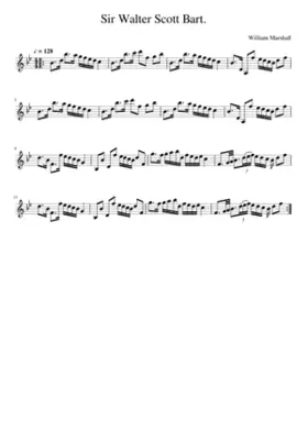 Sir Walter Scott Bart.