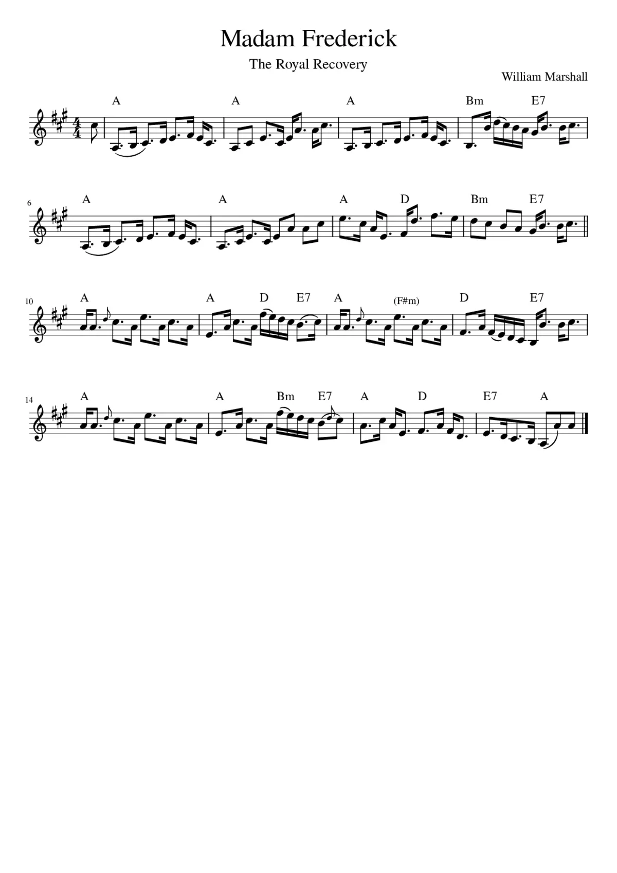 Madam Frederick - Page 1