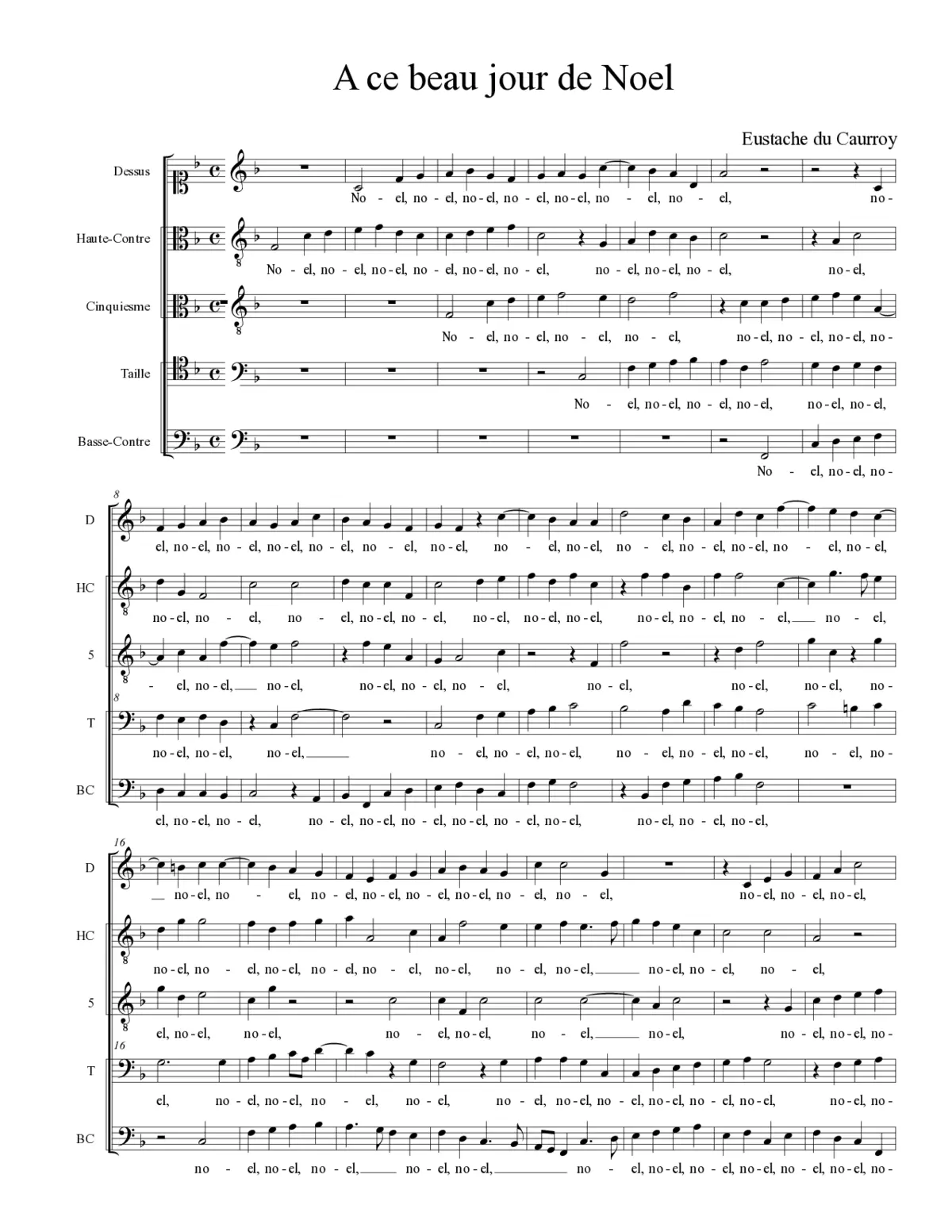 A ce beau jour de Noel - Page 1