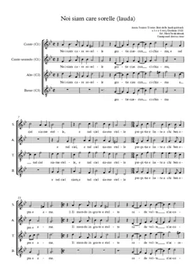 Noi siam care sorelle (Lauda)