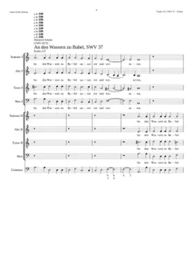 An den Wassern zu Babel (Psalm 137) SWV 37