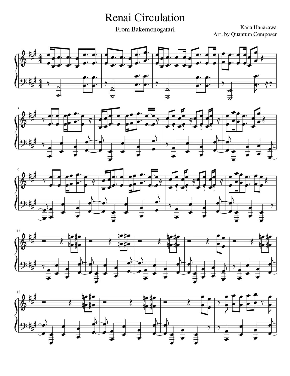 bakemonogatari - renai circulation - Page 1