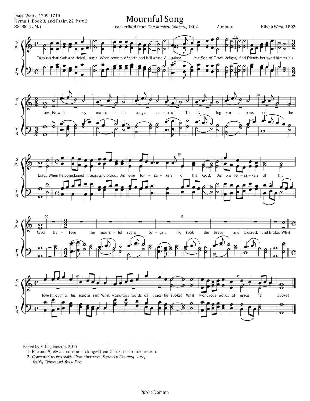 Mournful Song - Page 1