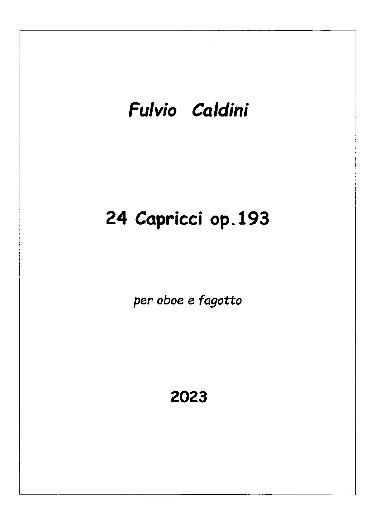 24 Capricci - Page 1