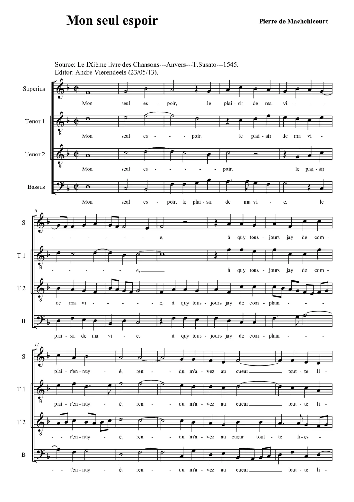 Mon seul espoir - Page 1