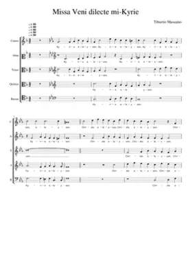 Missa Veni dilecte mi