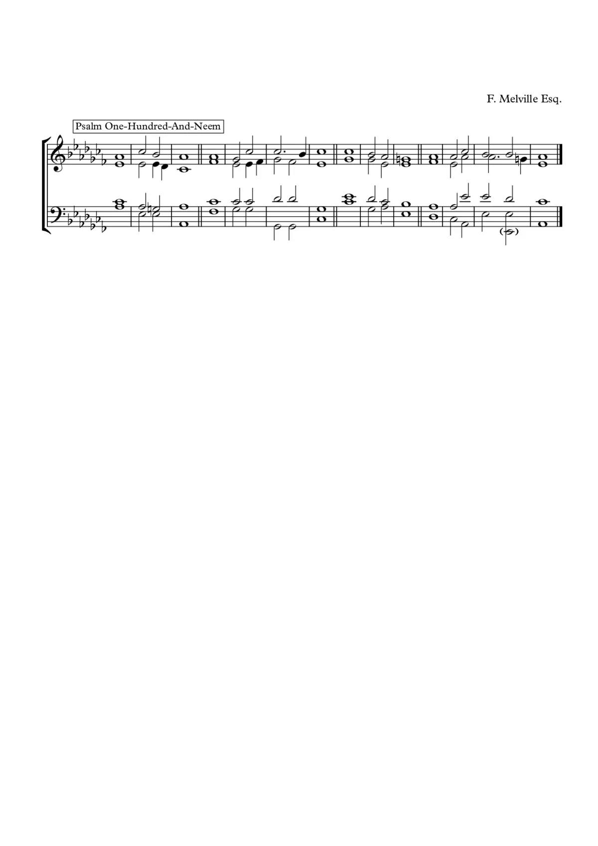 Double Chant in A Flat Minor - Page 1