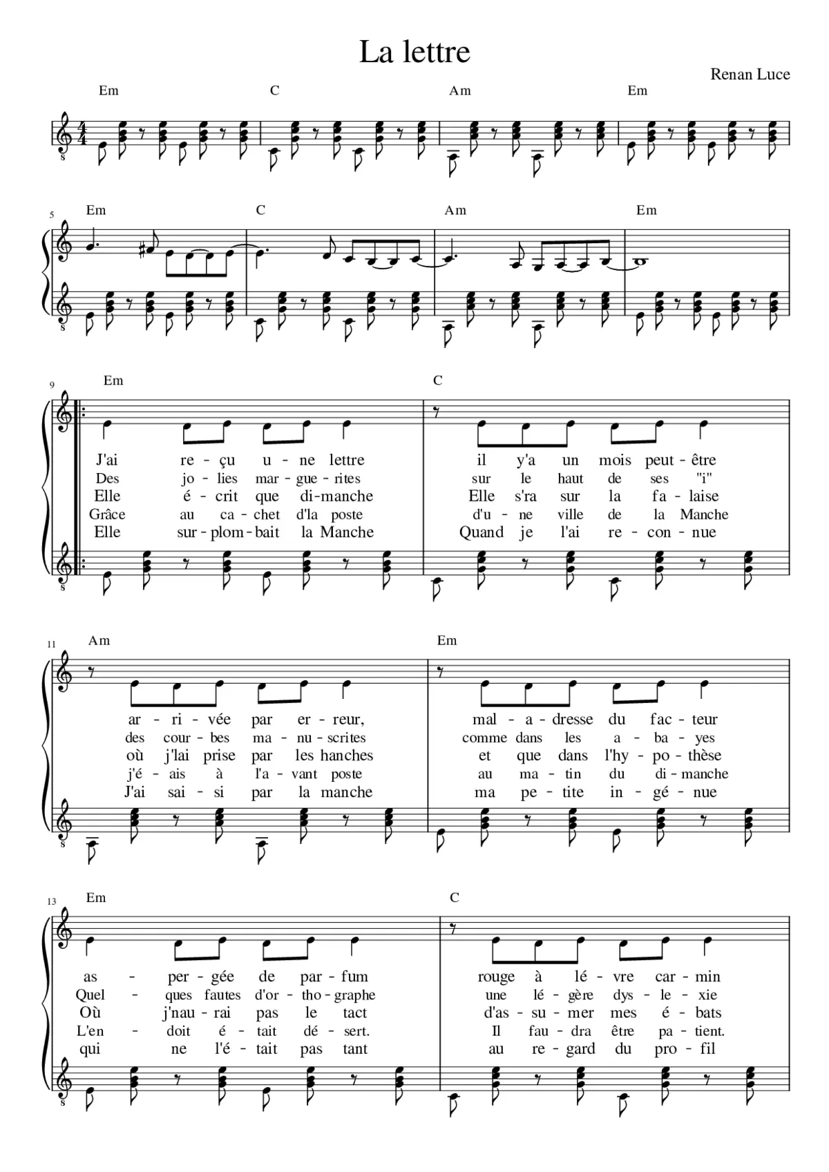 la lettre - Page 1