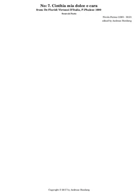 Cinthia mia dolce e cara