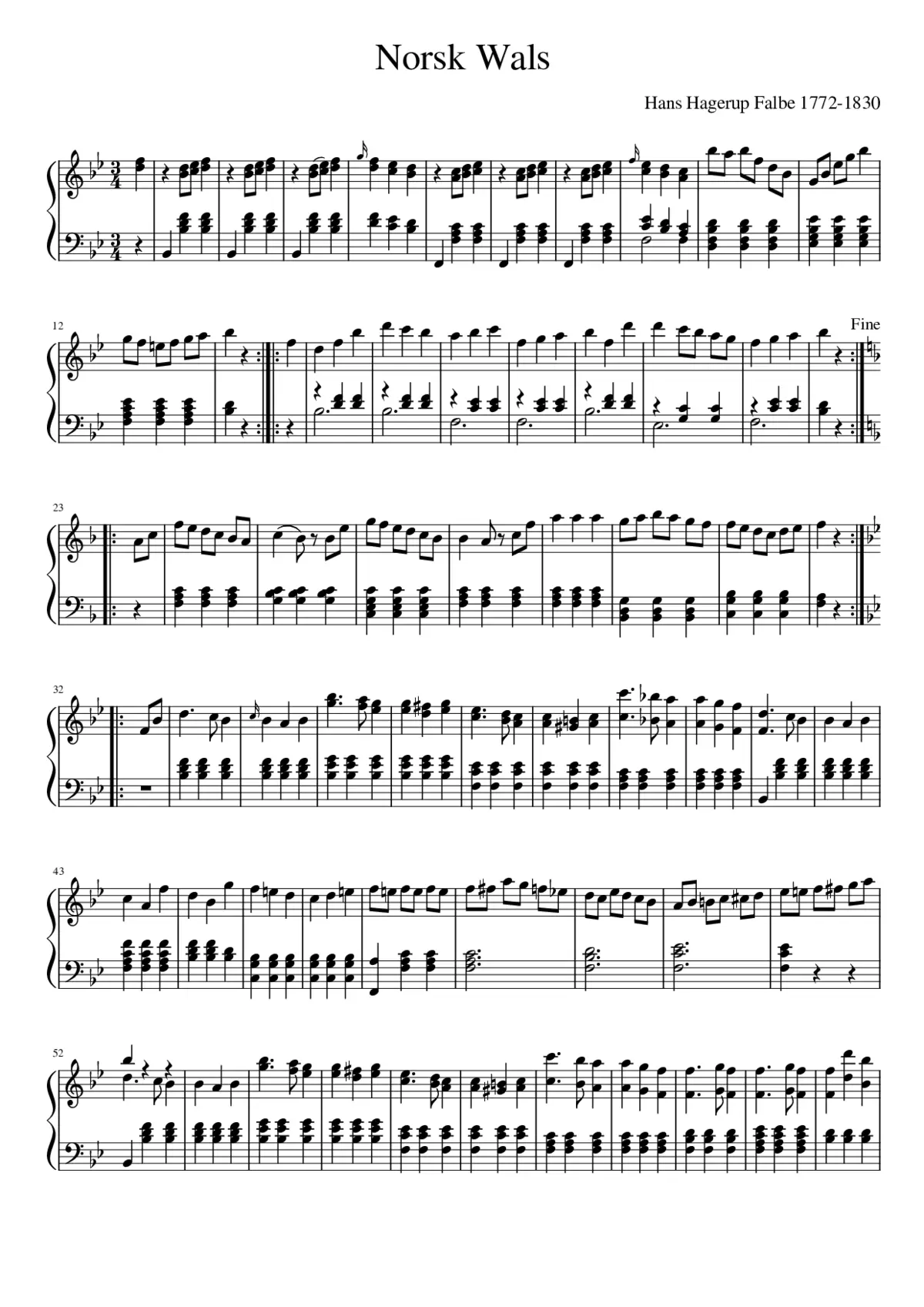 Norsk Wals - Page 1