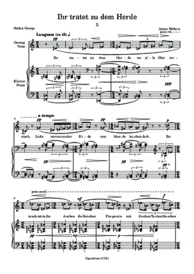 Ihr tratet zu dem Herde