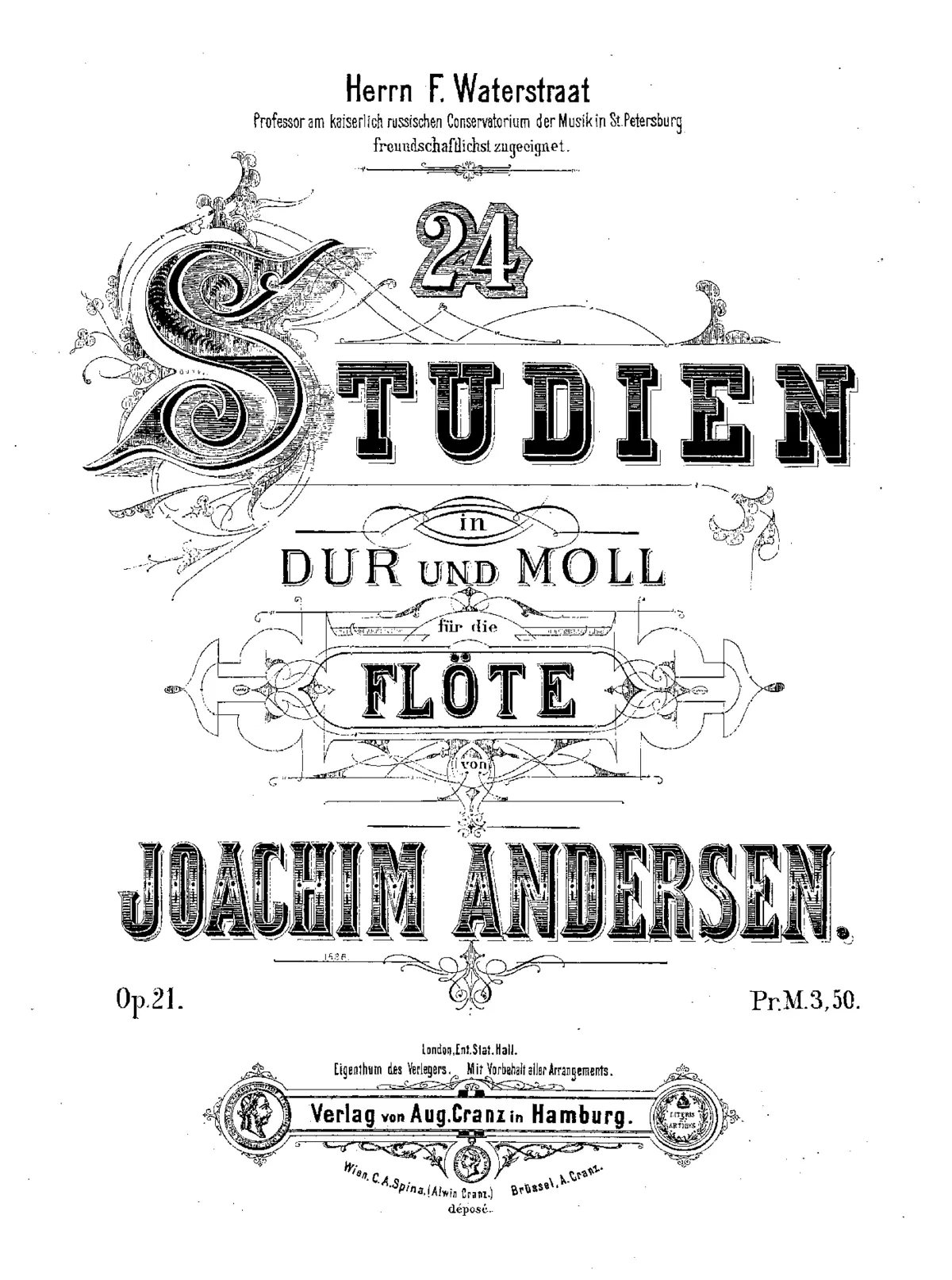 24 Etudes for Flute, Op.21 - Page 1