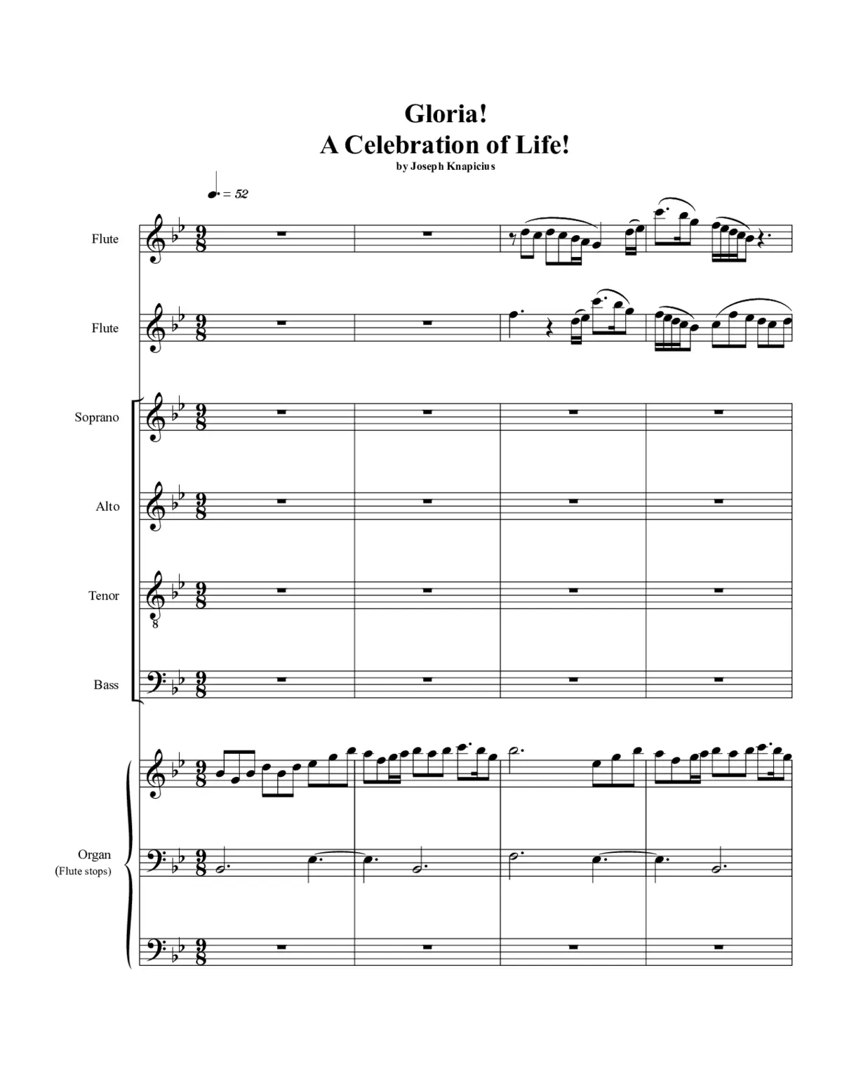 Gloria! A Celebration of Life! - Page 1