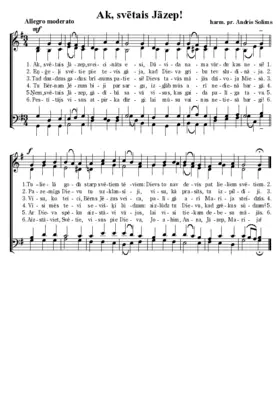 Ak, svētais Jāzep (Andris Solims (harm.))
