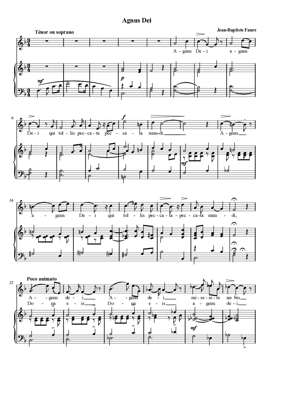 Agnus Dei - Page 1