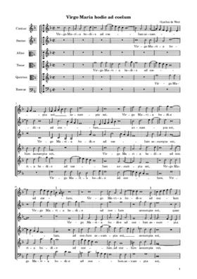 Virgo Maria hodie ad coelum