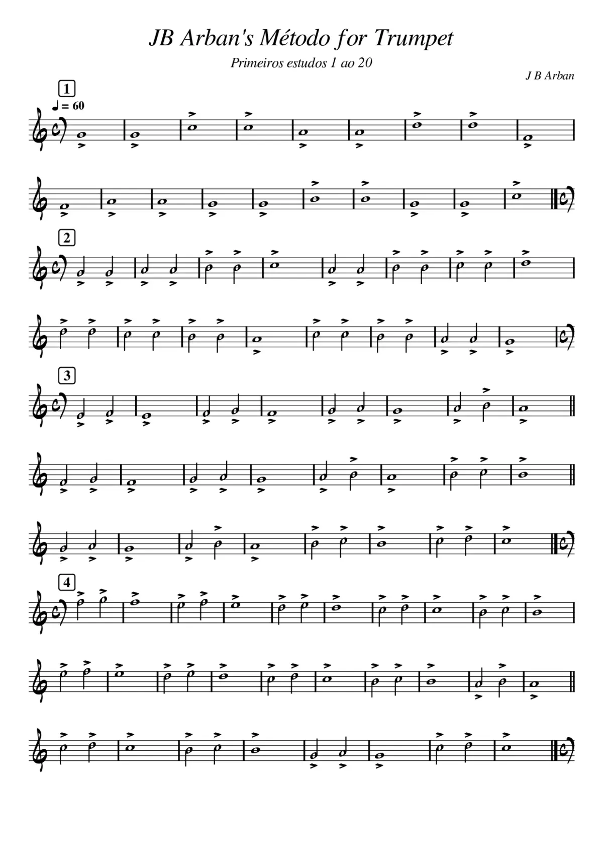 JB Arban's Método for Trumpet - Page 1