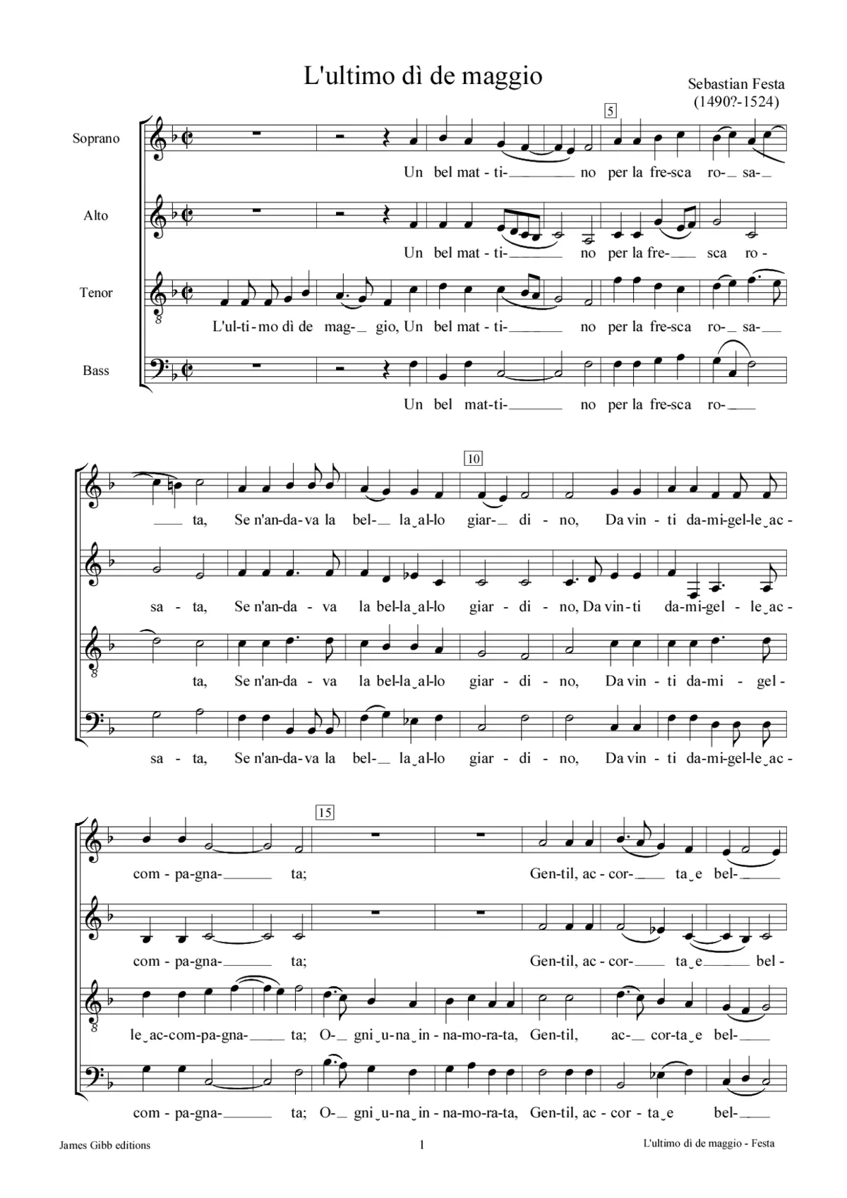 L'ultimo dì de maggio - Page 1