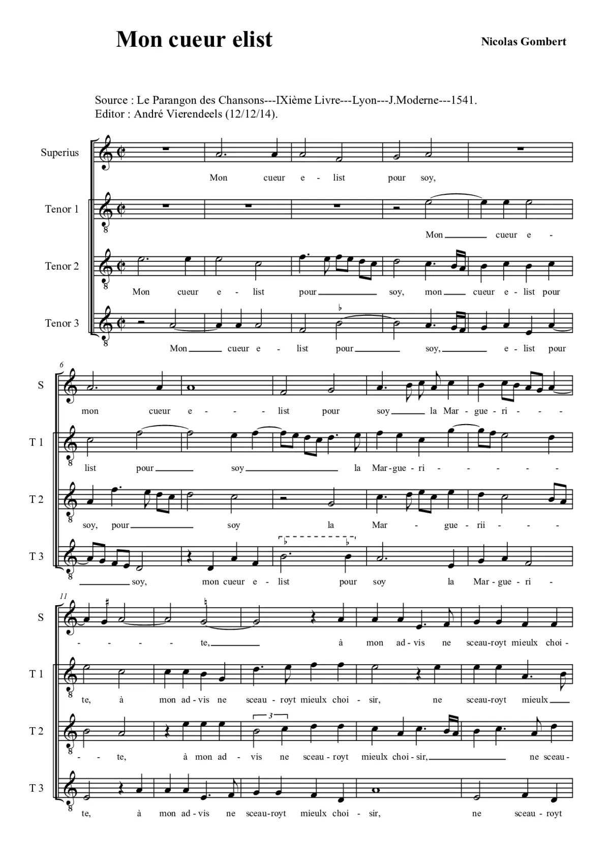 Mon cueur elist - Page 1