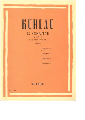 12 Sonatine per Pianoforte