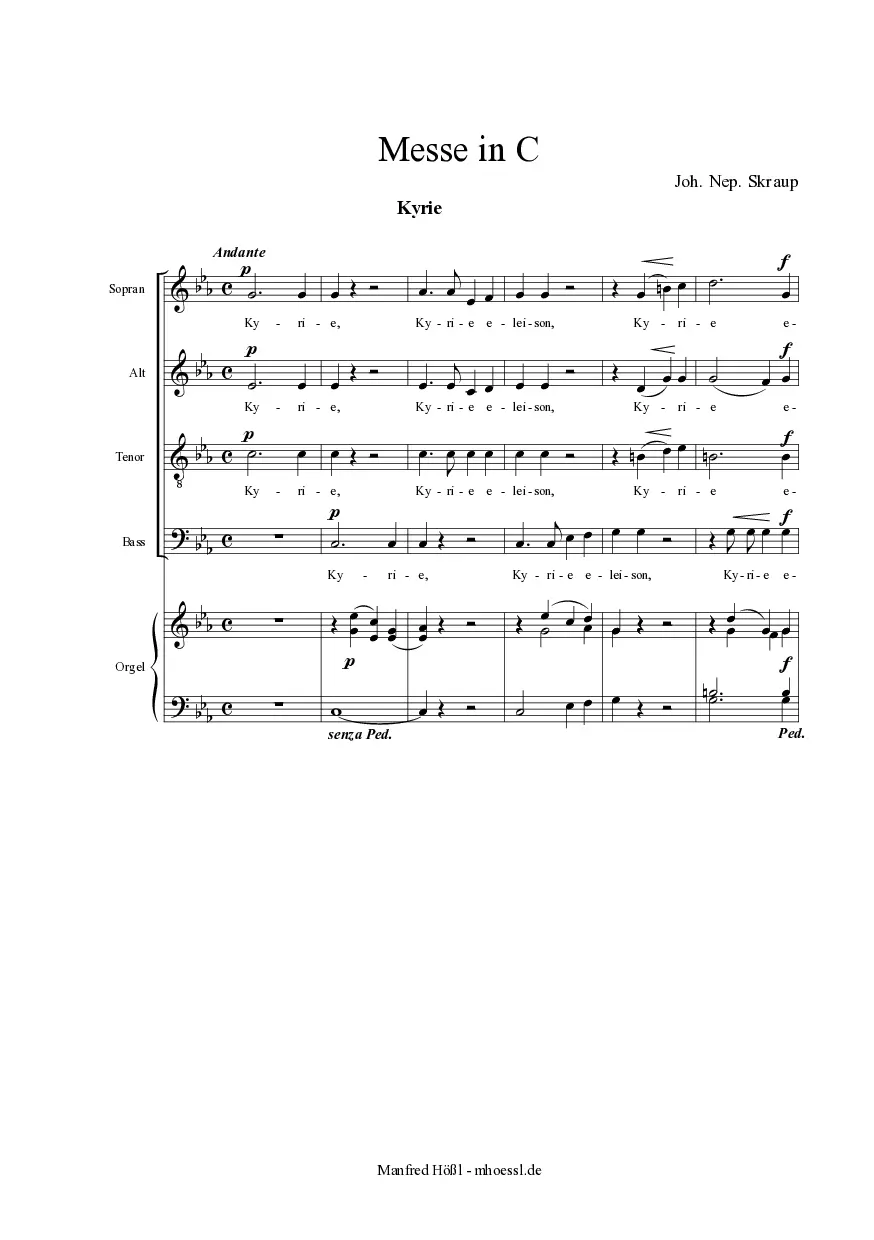 Messe in C - Page 1